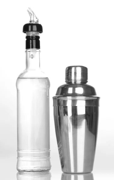 Смачний прозорий коктейль ізольований на білому — стокове фото