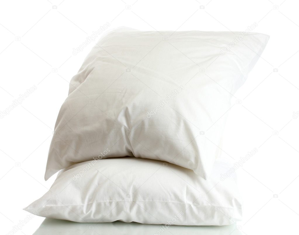 Pillows isolated on white