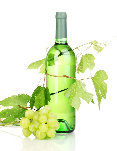 Fles van grote wijn geïsoleerd op wit — Stockfoto