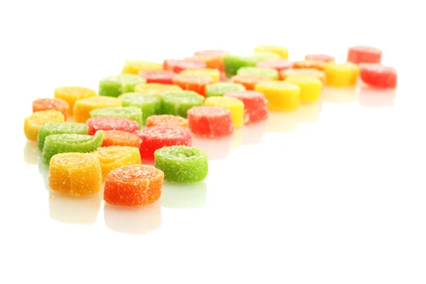 Солодкі желе цукерки ізольовані на білому — стокове фото