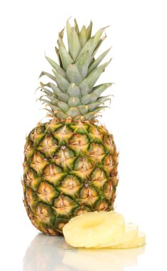 Pineapple isolated on white clipart