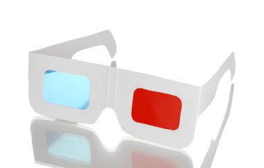 Stereo glasses isolated on white clipart