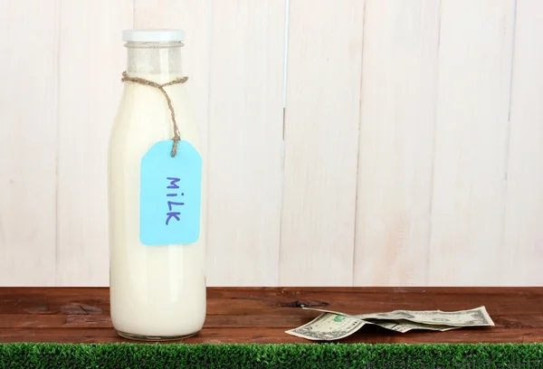 Concept of delivery milk — Stock Photo, Image