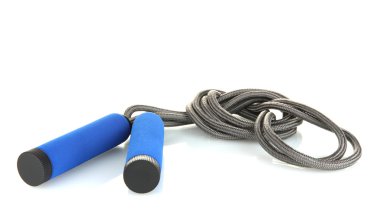 Skipping rope isolated on white clipart