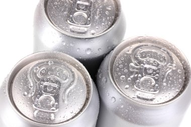 Alüminyum üzerinde beyaz izole