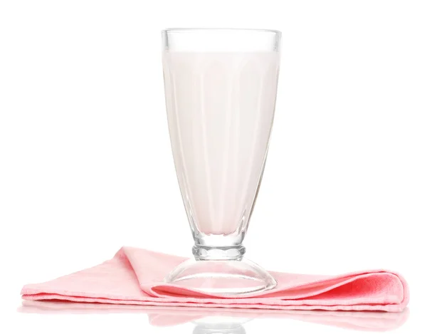 Βανίλια Ανακινείστε γάλα που απομονώνονται σε λευκό — Φωτογραφία Αρχείου