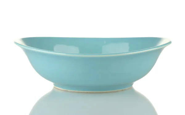 Blue empty bowl isolated on white — Stock Photo, Image