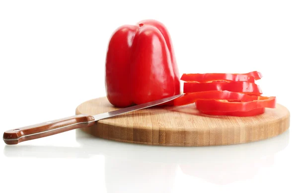Fresh pepper isolated on white — Stock Photo, Image