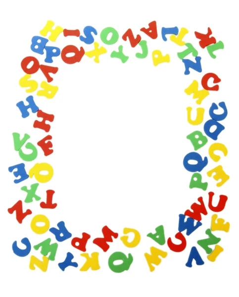 Английские буквы, выделенные на белом — стоковое фото