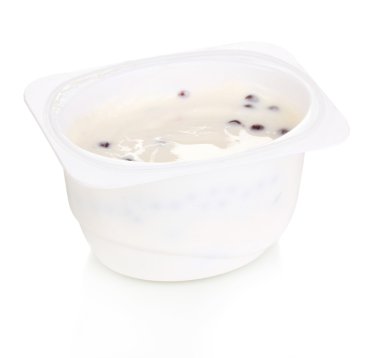 beyaz izole yoğurt