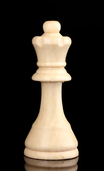 Šachová figurka, izolovaná na černém pozadí — Stock fotografie