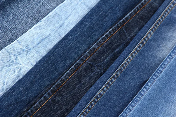 Många jeans närbild — Stockfoto