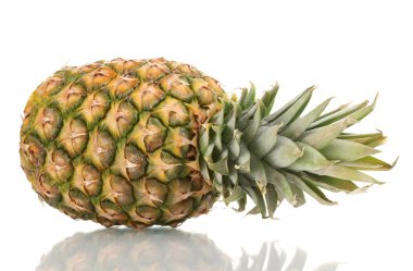 Pineapple isolated on white clipart