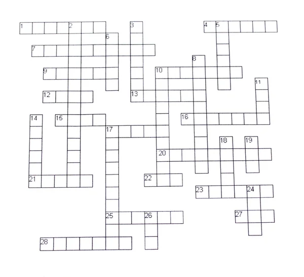 クロスワード パズルのクローズ アップ — ストック写真