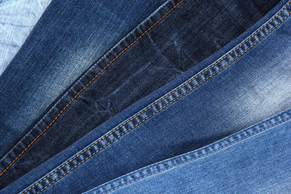Viele Jeans Nahaufnahmen — Stockfoto