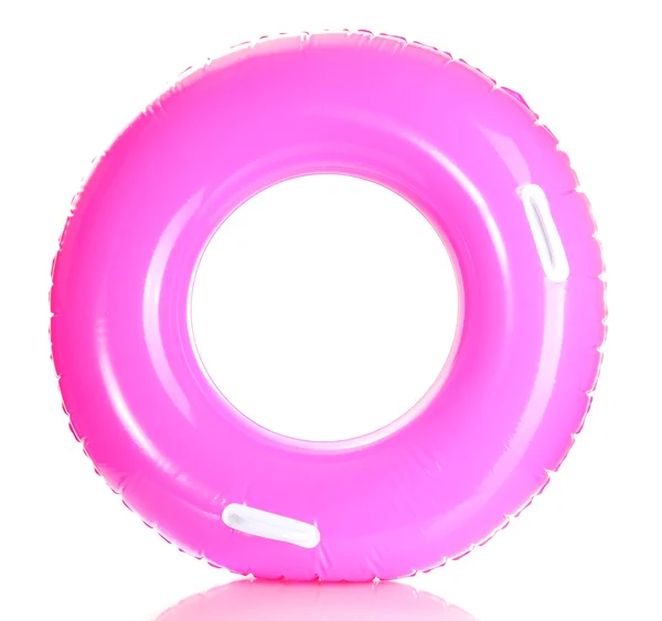 ピンクの人生はリングを白で隔離されます。 — ストック写真