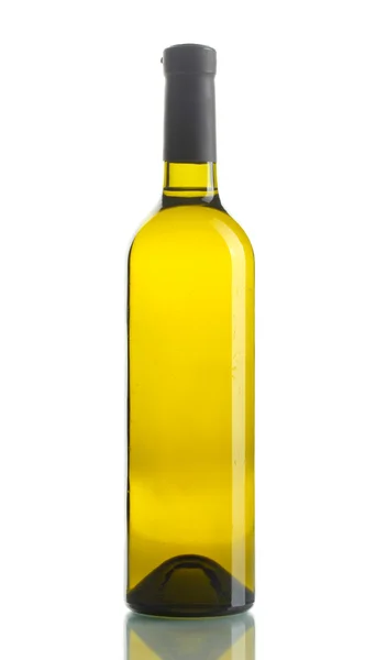 Garrafa de vinho isolado em branco — Fotografia de Stock