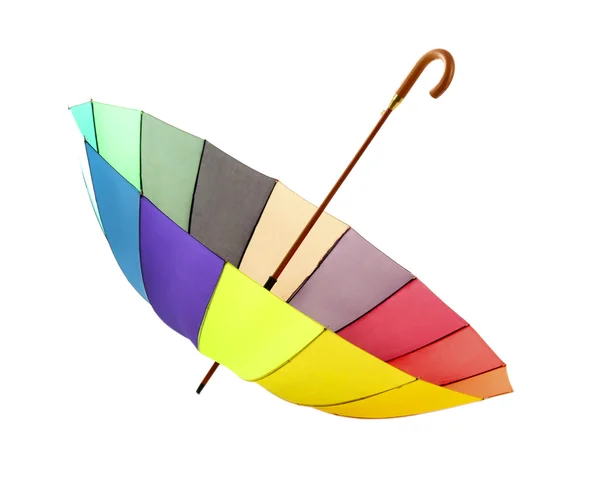 다채로운 우산, 흰색 절연 — 스톡 사진