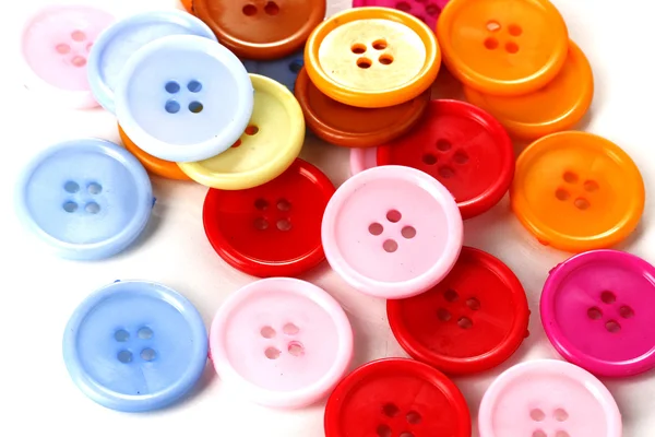 Botões de costura coloridos closeup — Fotografia de Stock