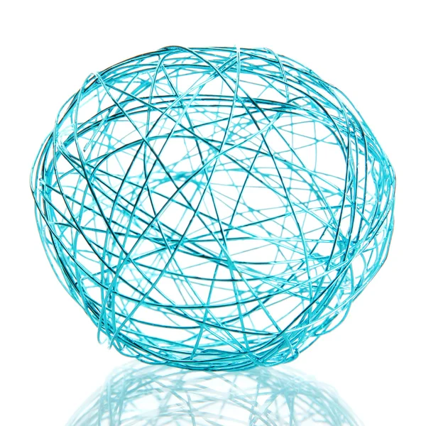 Beautiful decorative ball, isolated on white — Stock Photo, Image