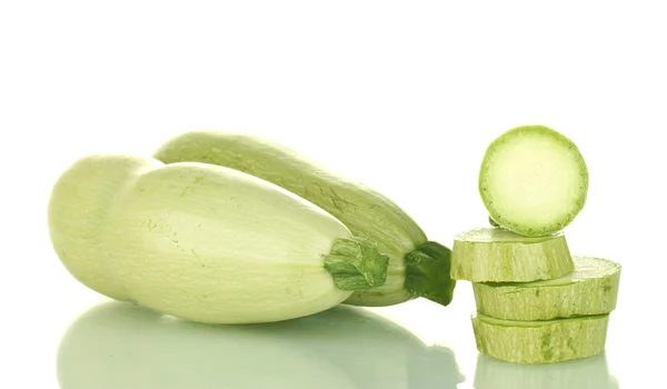 Sliced squash isolated on white — Stock Photo, Image