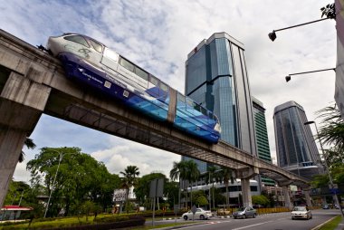 Monorail in Kuala Lumpur clipart