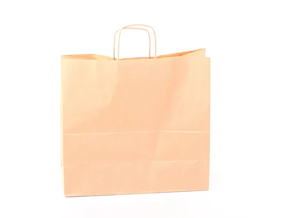 Shopping sacs-cadeaux brun isolé — Photo