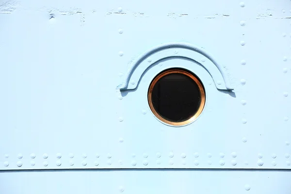 stock image Ship window steel blue background