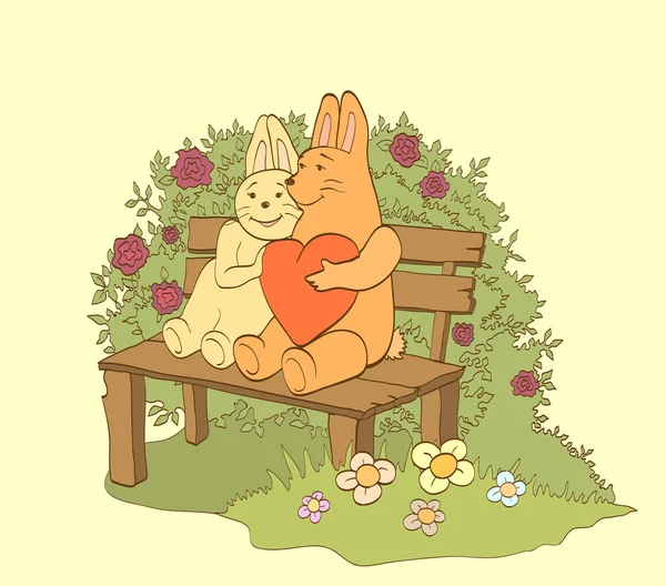 爱兔 — 图库矢量图片