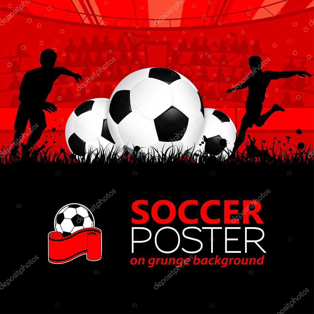 Poster di calcio - Vettoriale Stock di ©TAlexey 11014744