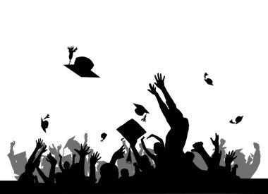 Graduation party clipart