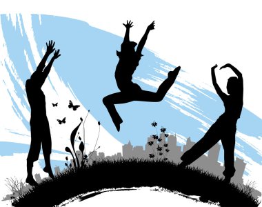 Jumping clipart