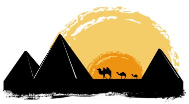 Pyramid silhouette