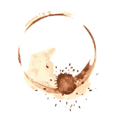 Coffee stains clipart