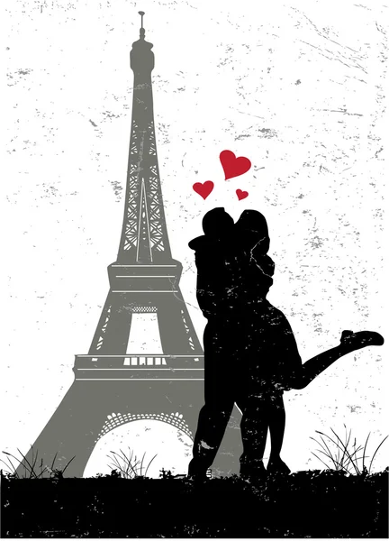 Το Παρίσι ερωτεύτηκε. — Διανυσματικό Αρχείο