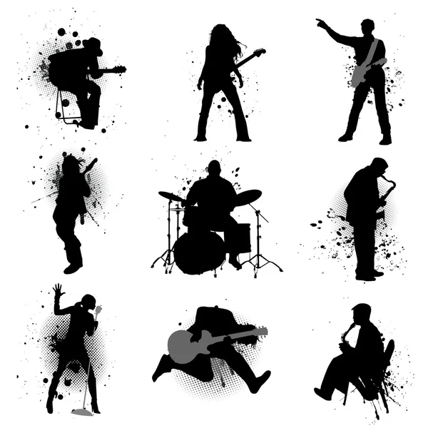 Grungeové hudby — Stockový vektor