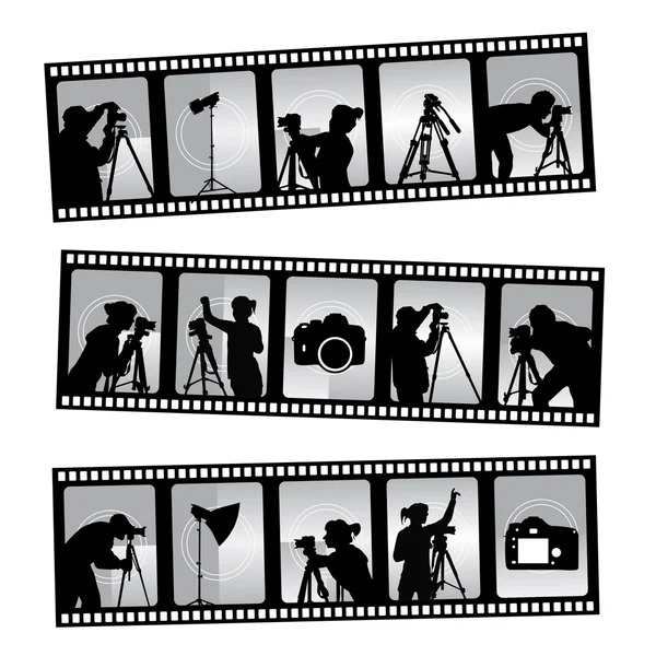 Filmstreifen zum Fotografieren — Stockvektor