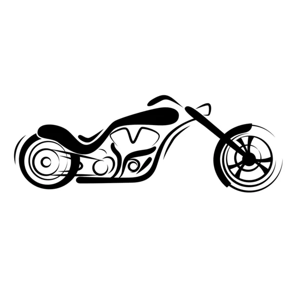 Chopper motocicleta — Vector de stock