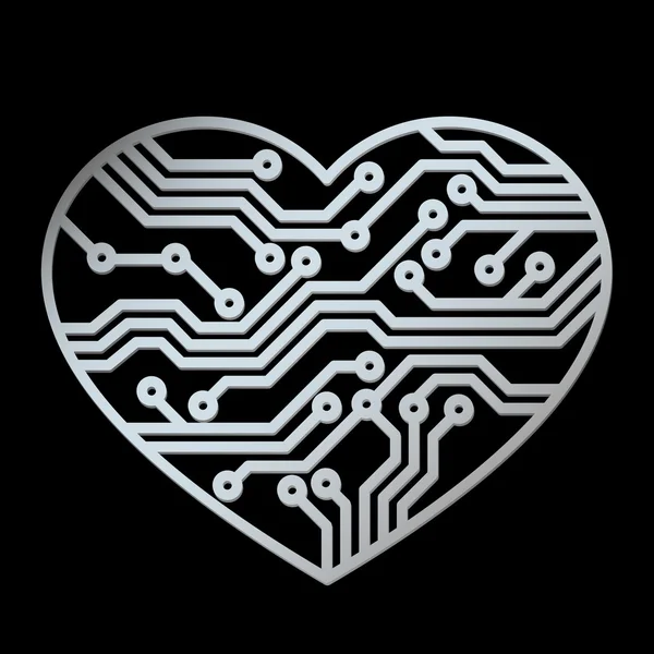 Technologie amour — Image vectorielle