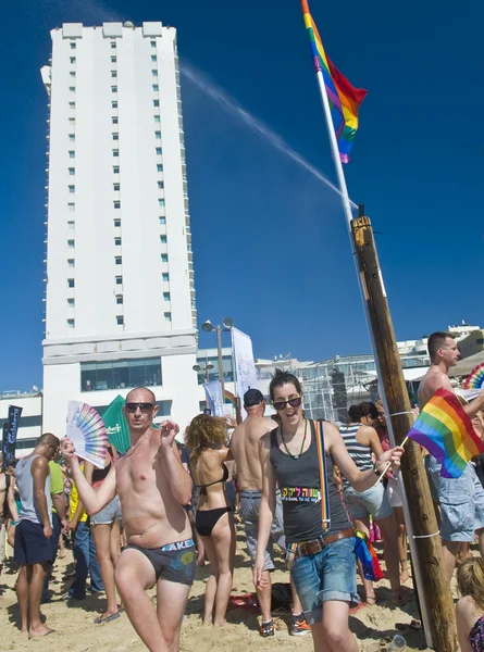 Tel aviv gay hrdosti strana — Stock fotografie
