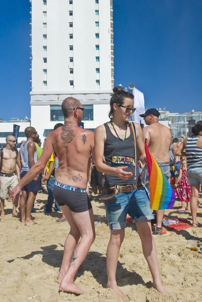 Tel aviv homo trots partij — Stockfoto