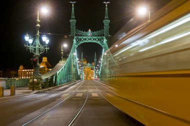 Tram in Budapest clipart