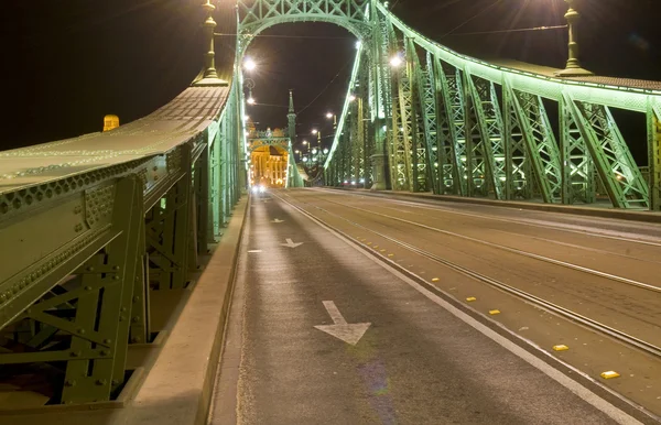 Die Freedem-Brücke in Budapest — Stockfoto