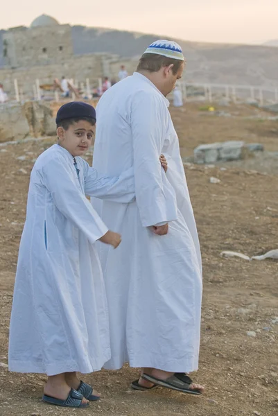 Samaritan Shavuot pray — Stock Photo, Image