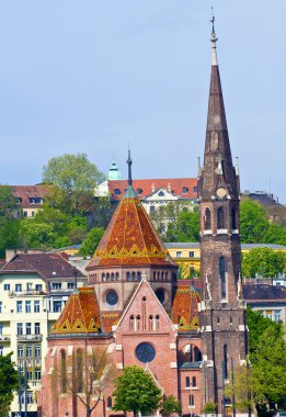 Budapest Buda Reformed church clipart