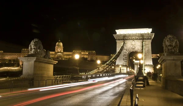 Budapeşte 'deki Zincir Köprüsü — Stok fotoğraf