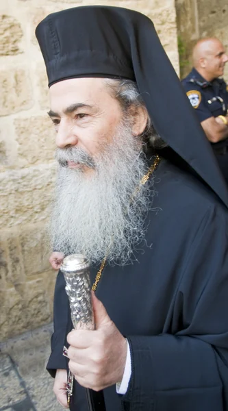 Kudüs'ün Yunan Ortodoks Patriği — Stok fotoğraf