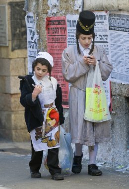 Purim in Mea Shearim clipart