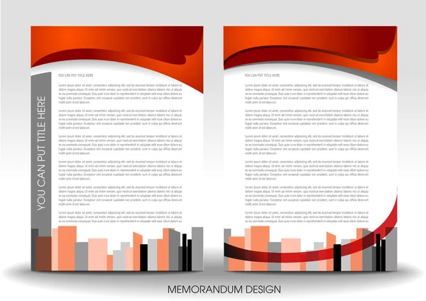 Memorandum design — Stock Vector