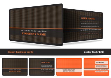 Classy business cards clipart